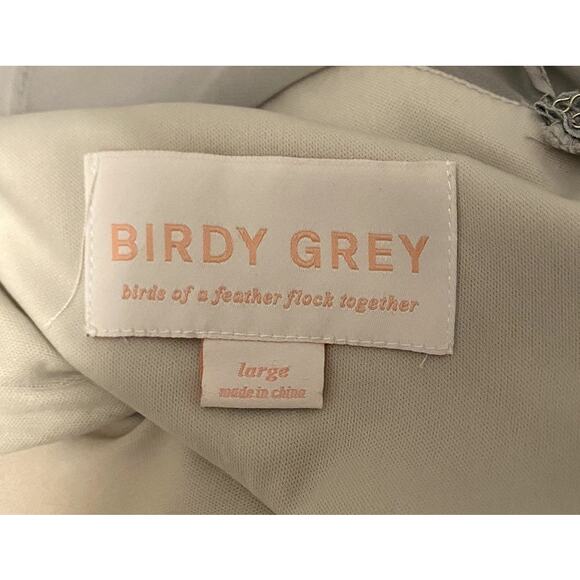 Birdy Grey Cold Shoulder Maxi Formal Dress in Dove Gray size Large - Picture 6 of 6